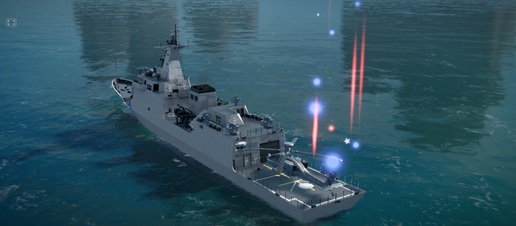 BRP Jose Rizal Camouflage Back